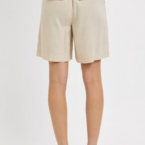 Hazel Blues® |  RISEN High Rise Pleated Front Shorts - Picture 4 of 5